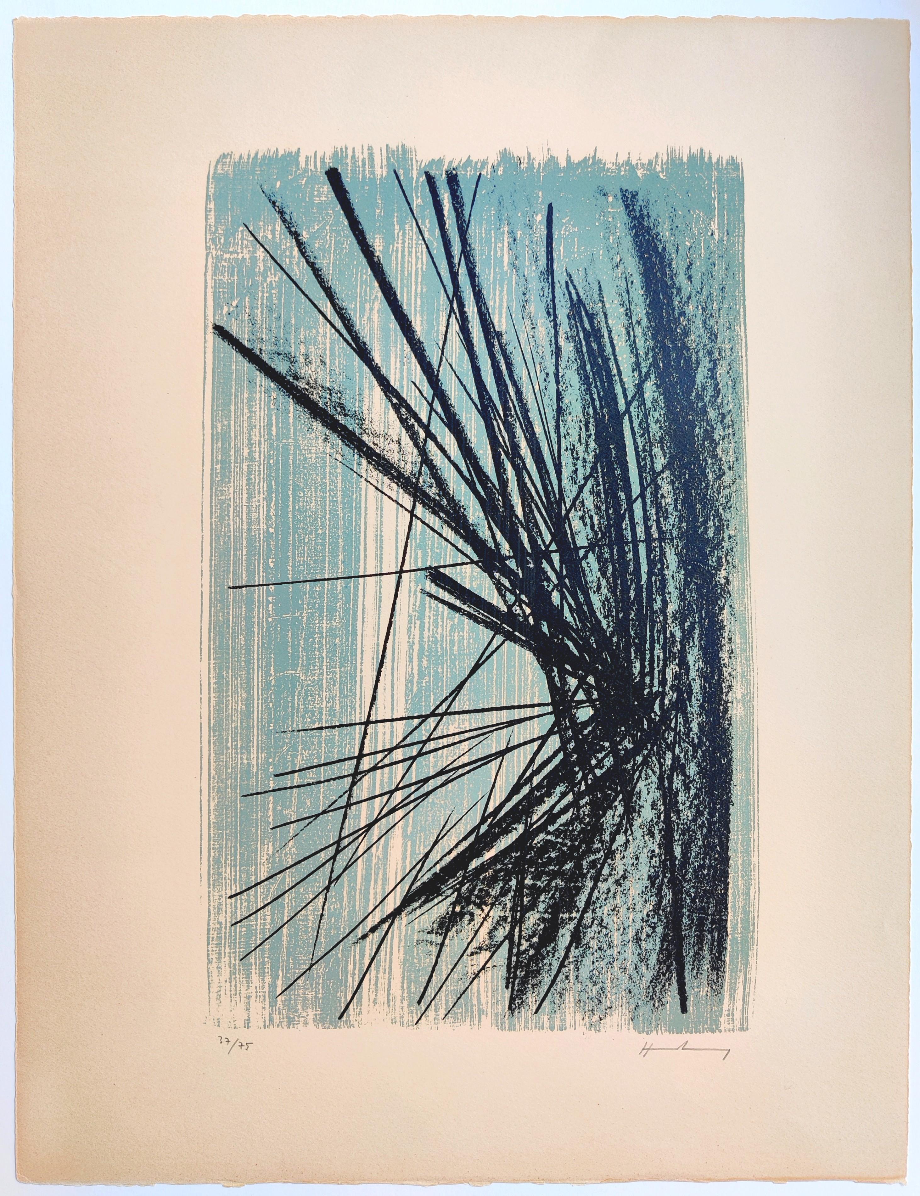 L 34 (Beige), Abstract Print, von Hans Hartung