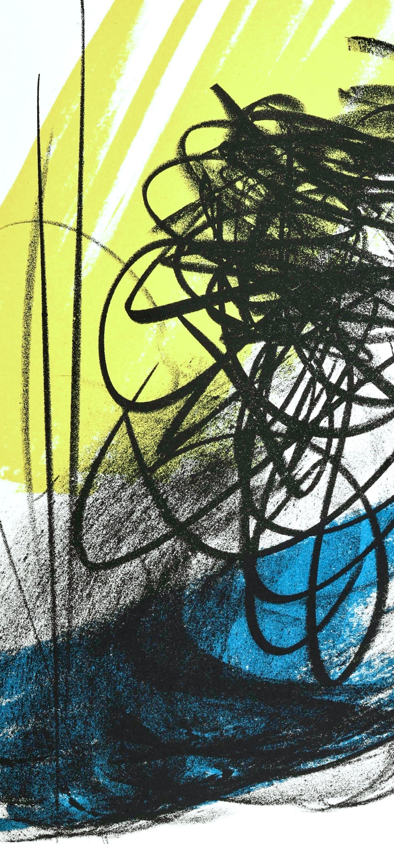 L différé-2, San Lazzaro et ses Amis, XXe siècle (Moderne), Print, von Hans Hartung