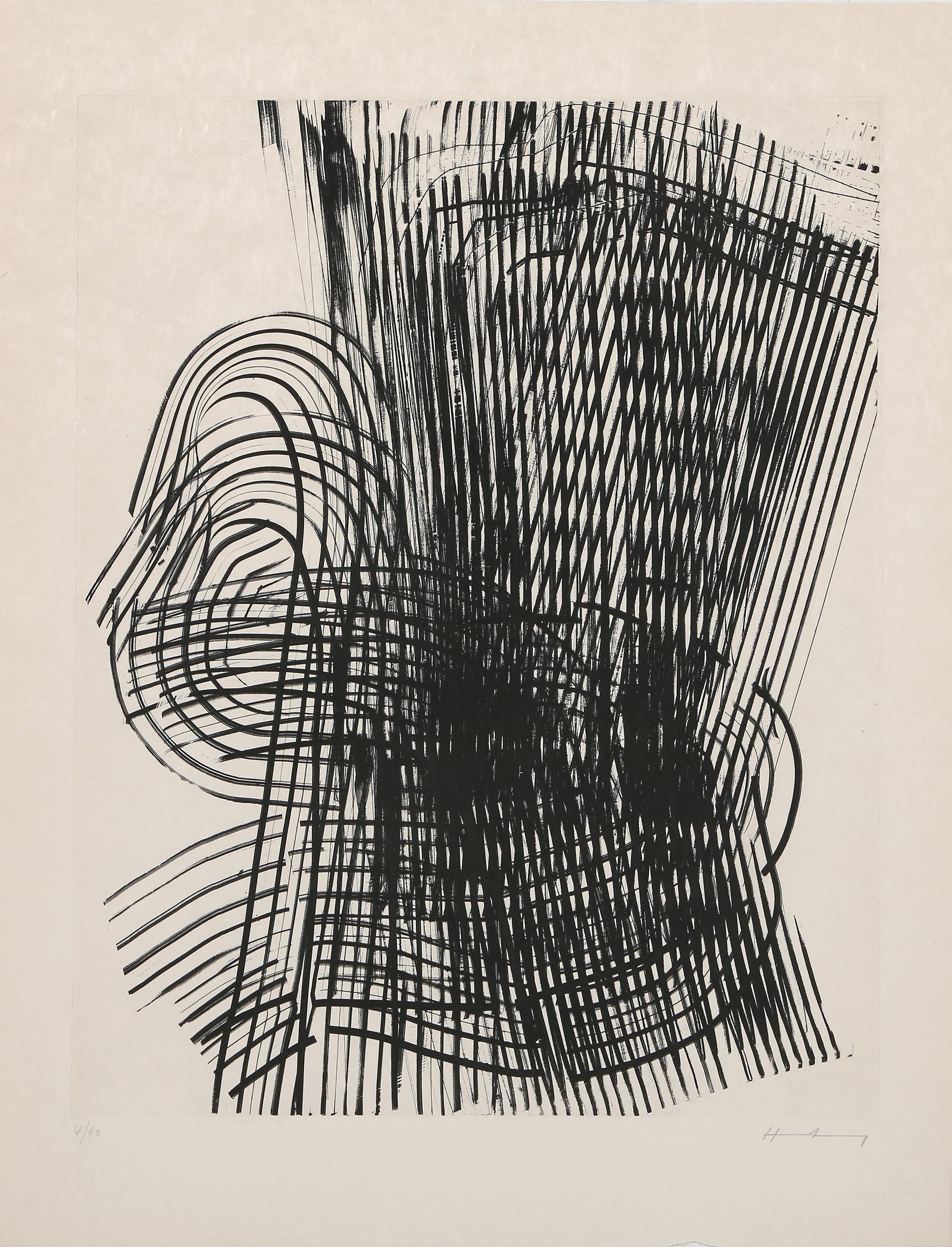 Miro soir et matin, Modern Etching by Hans Hartung For Sale 1