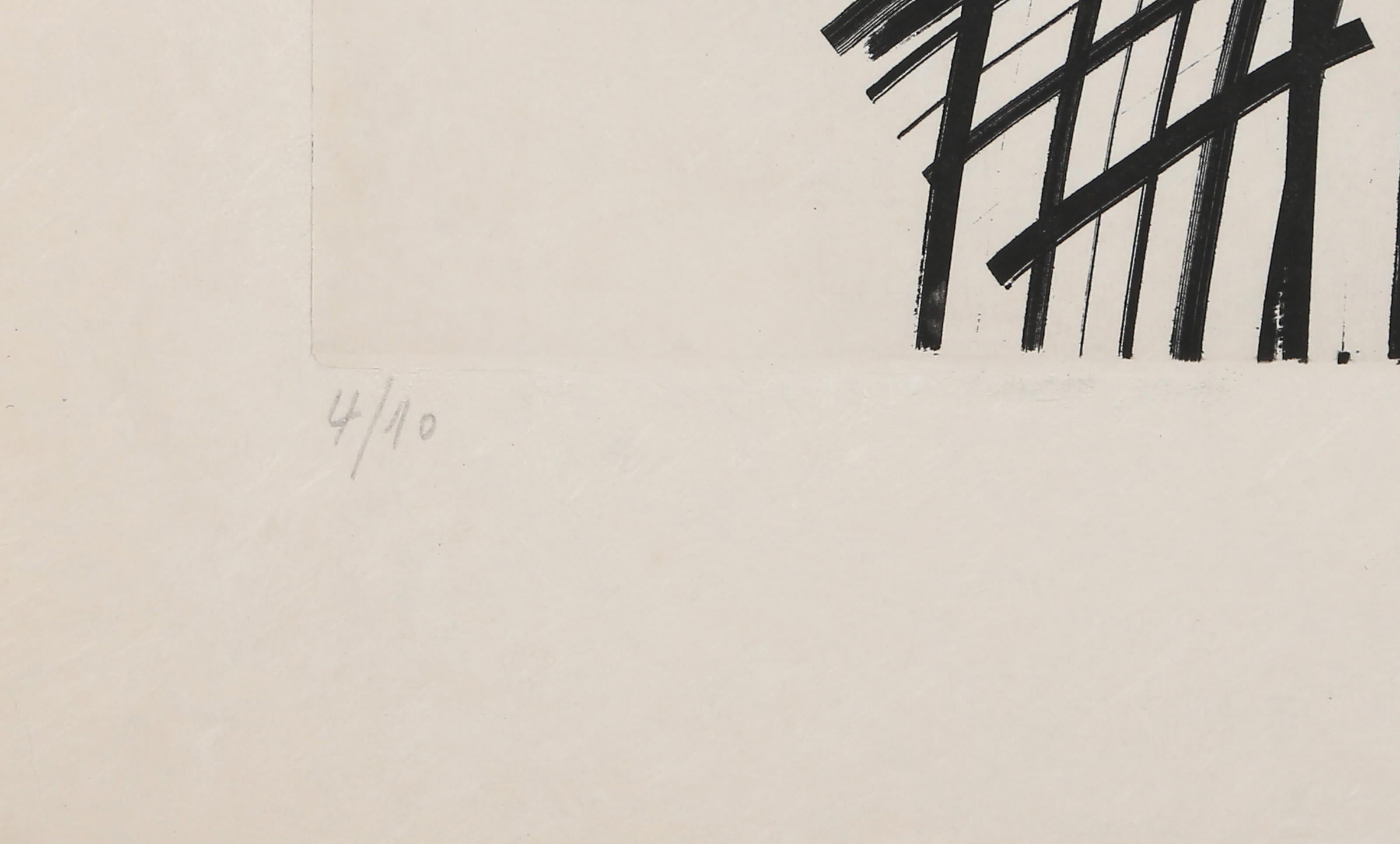 Miro soir et matin, Modern Etching by Hans Hartung For Sale 3