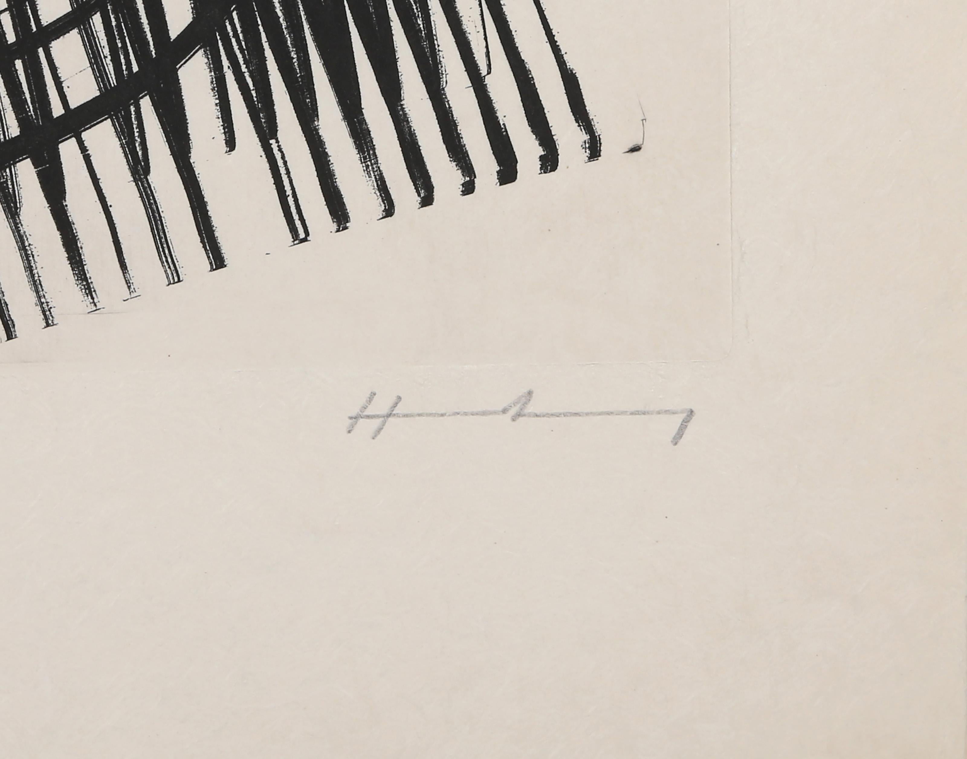 Miro soir et matin, Modern Etching by Hans Hartung For Sale 4