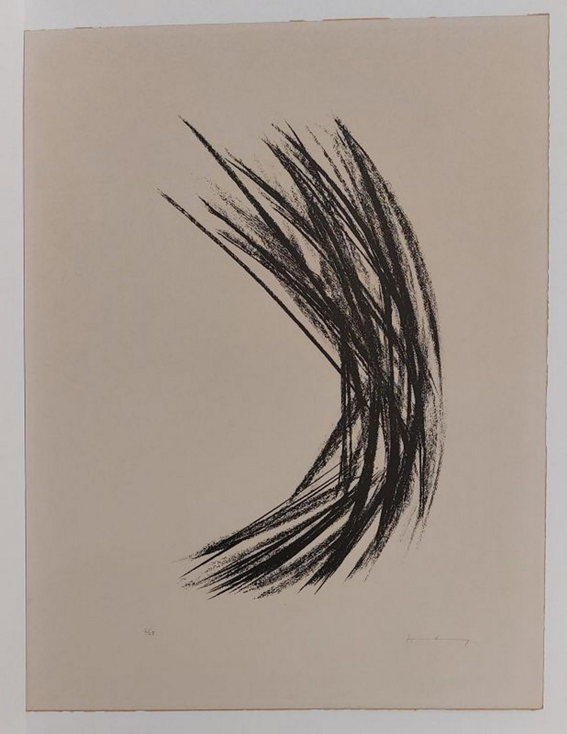 Hans Hartung Abstract Print - No title