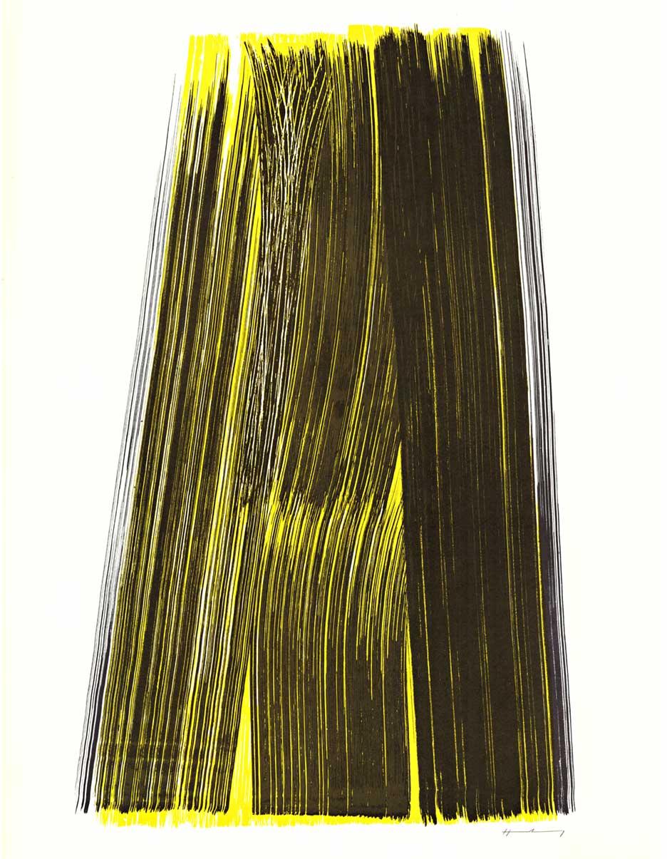 Poster vintage originale delle Olimpiadi di Monaco del 1972 - serie artistica - Print di Hans Hartung