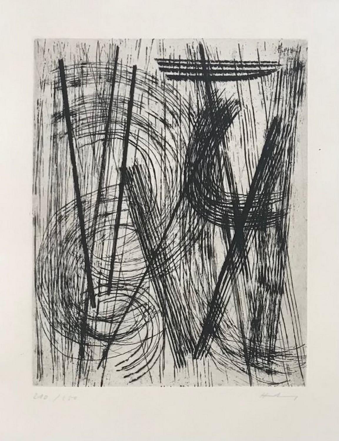 Hans Hartung Abstract Print - R15 