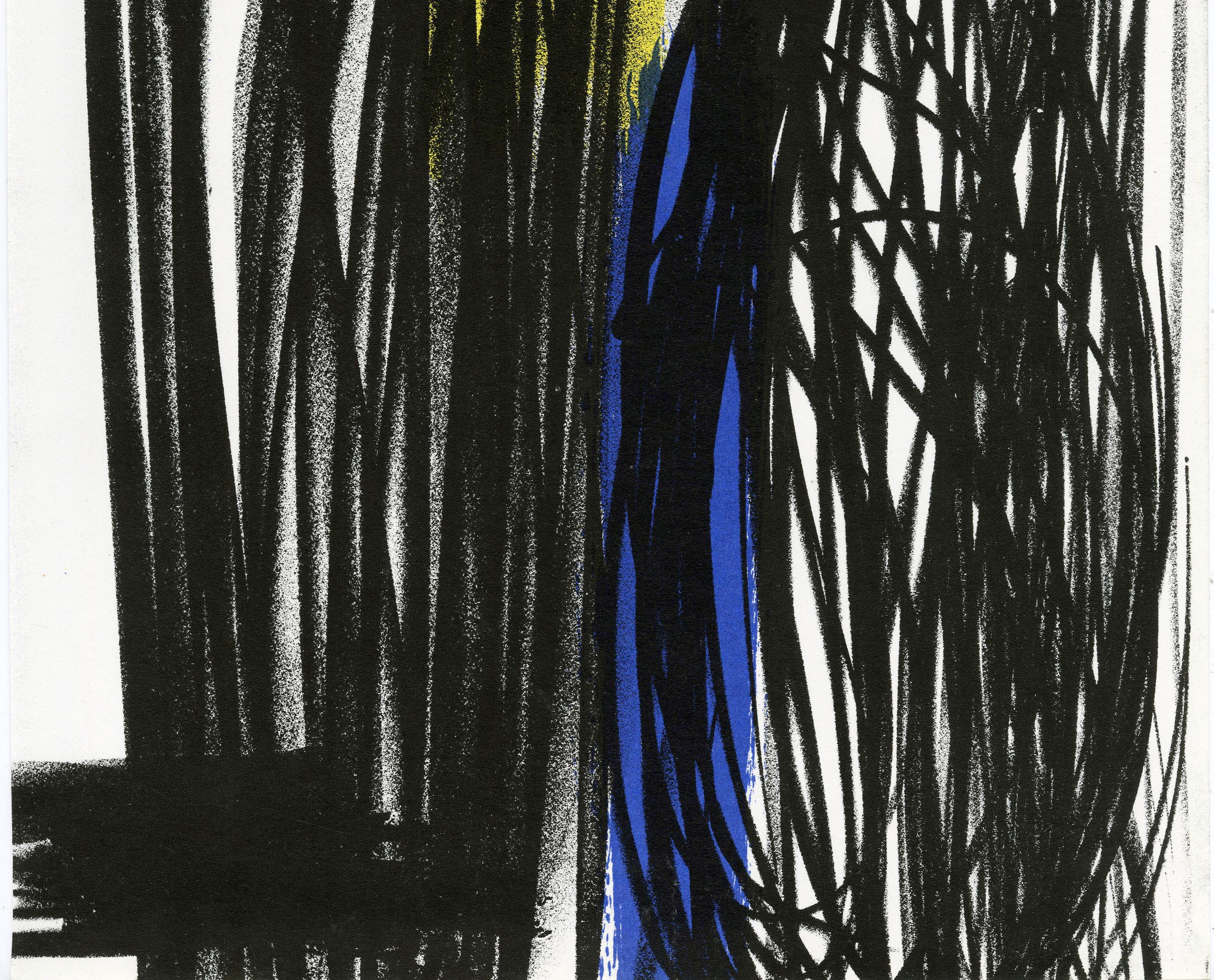 Senza titolo (per la rivista XXe Siécle)
Litografia a colori su carta intelata, 1973
Non firmato (come emesso)
Da: XXe Siecle, dicembre 1973, n. 41
Pubblicato da G. di San Lazzaro per A. Maeght, Parigi
Stampato da Mourlot, Paris
Edizione 3000