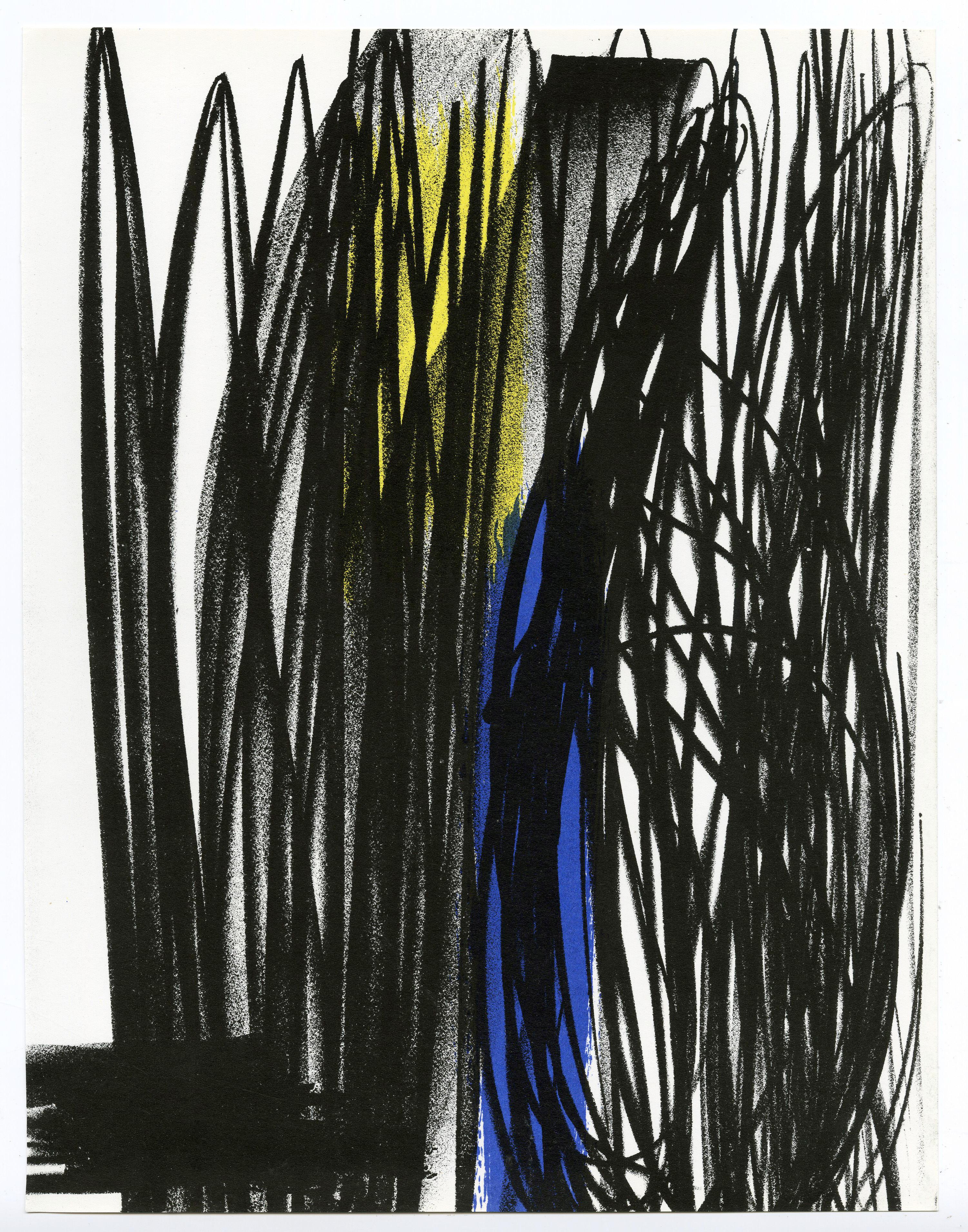 Hans Hartung Abstract Print - Untitled (for the journal, XX Siécle)