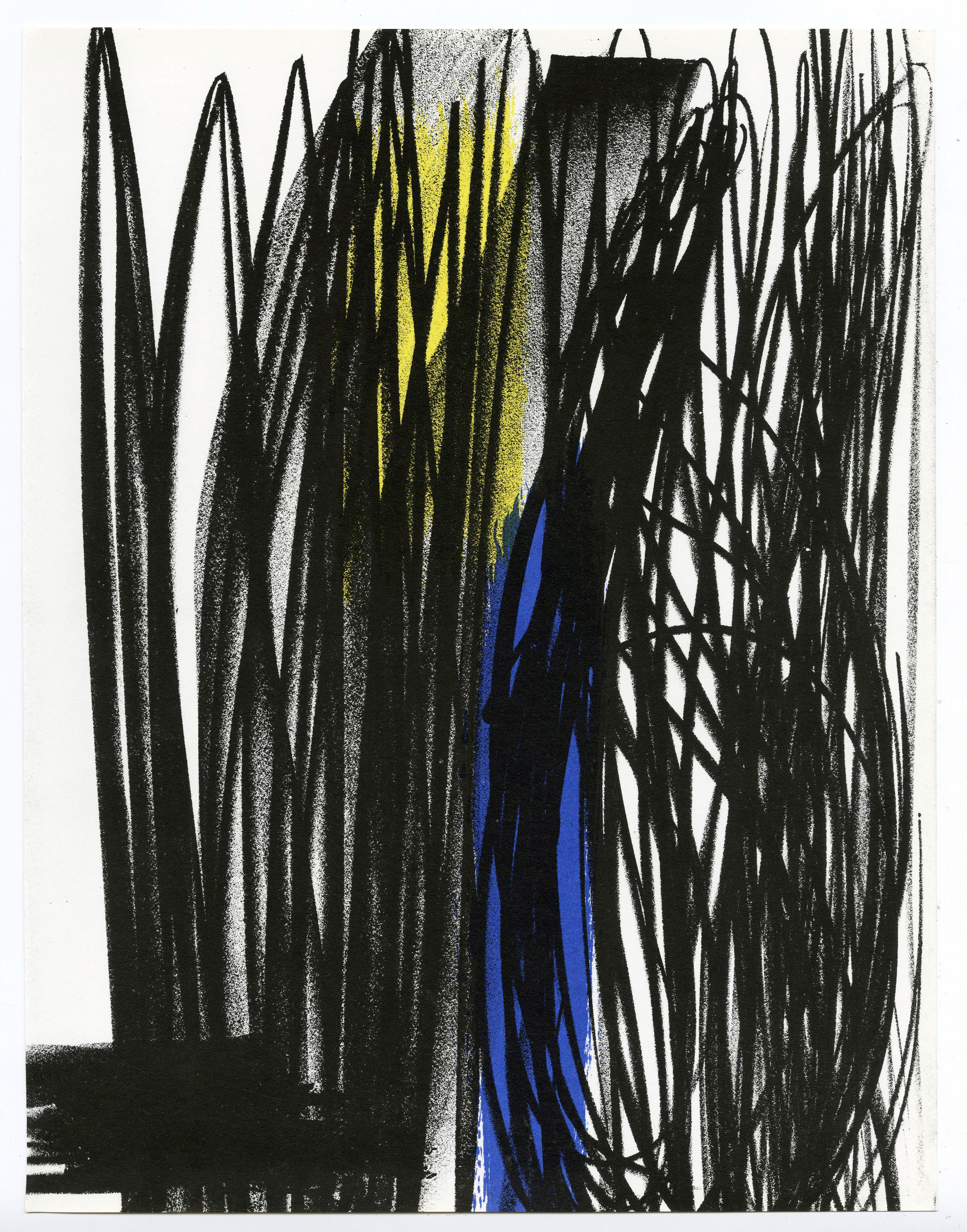 Abstract Print di Hans Hartung - Senza titolo (per la rivista XX Siécle)