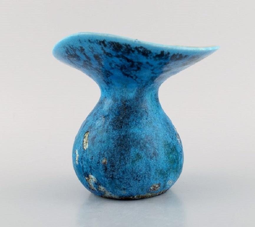 Modern Hans Hedberg, Sweden, Unique Vase in Glazed Ceramics, 1980s