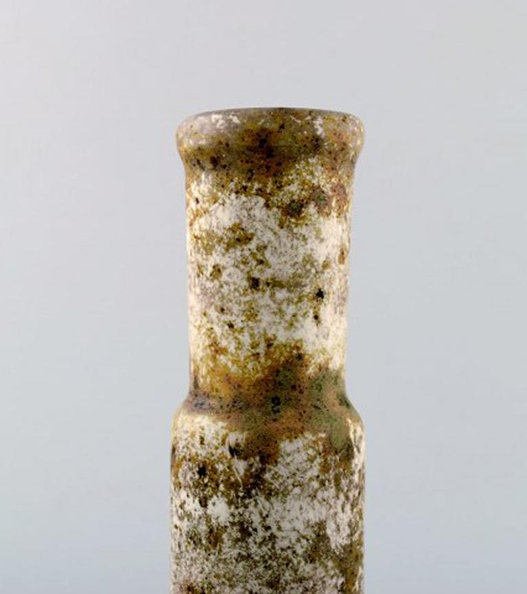 French Hans Hedberg Swedish Ceramist, Unique Ceramic Vase
