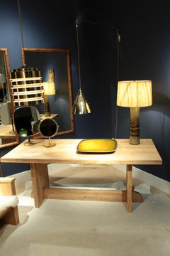 Hans Hedberg, a Large Unique Faïence Plate, Biot, France, 1960s