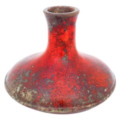 Hans Hedberg, Biot, Large, Red Bottle, Earthenware