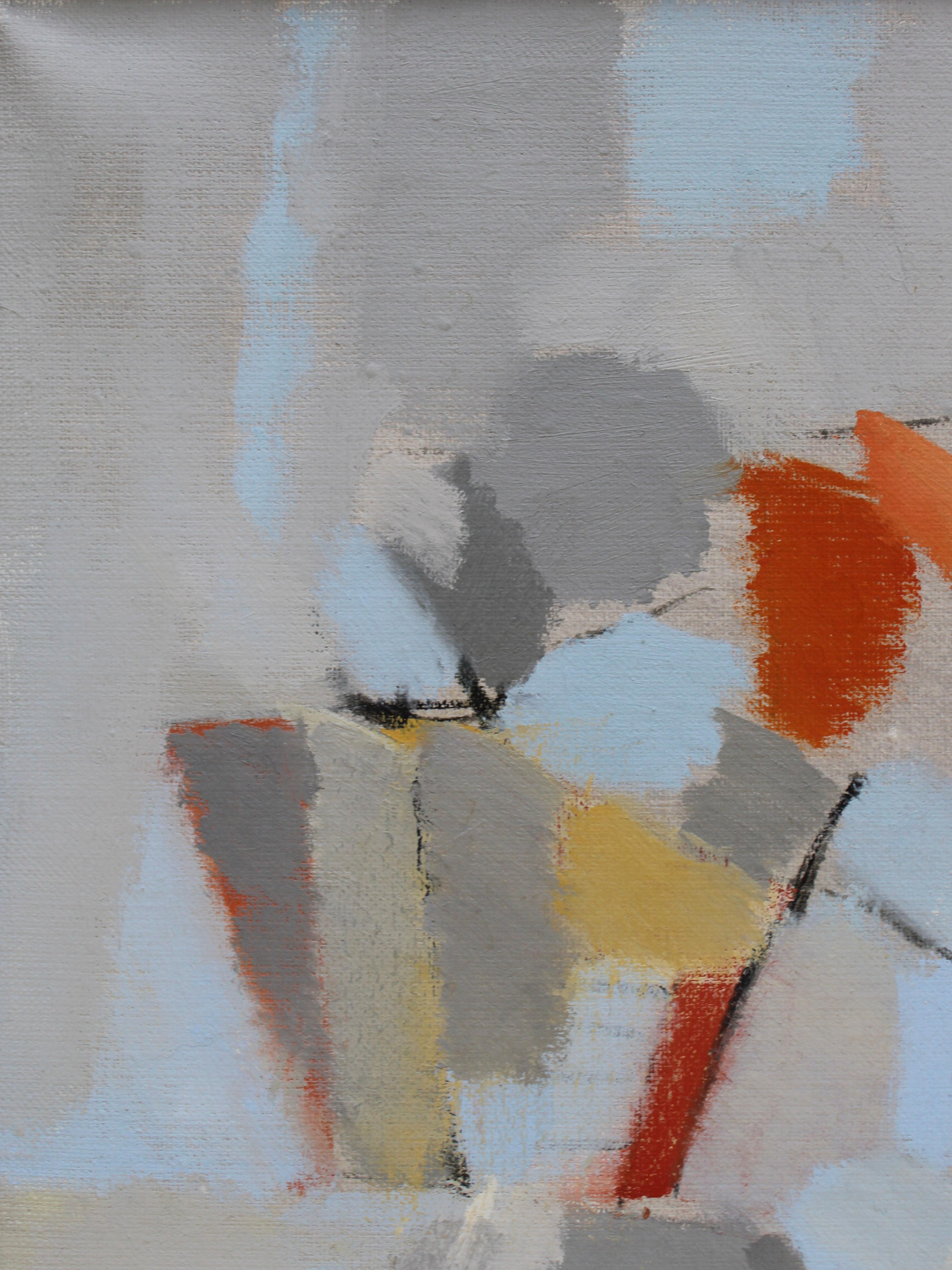 Olio astratto su tela, Hans Hedenström (1928-2007) 1