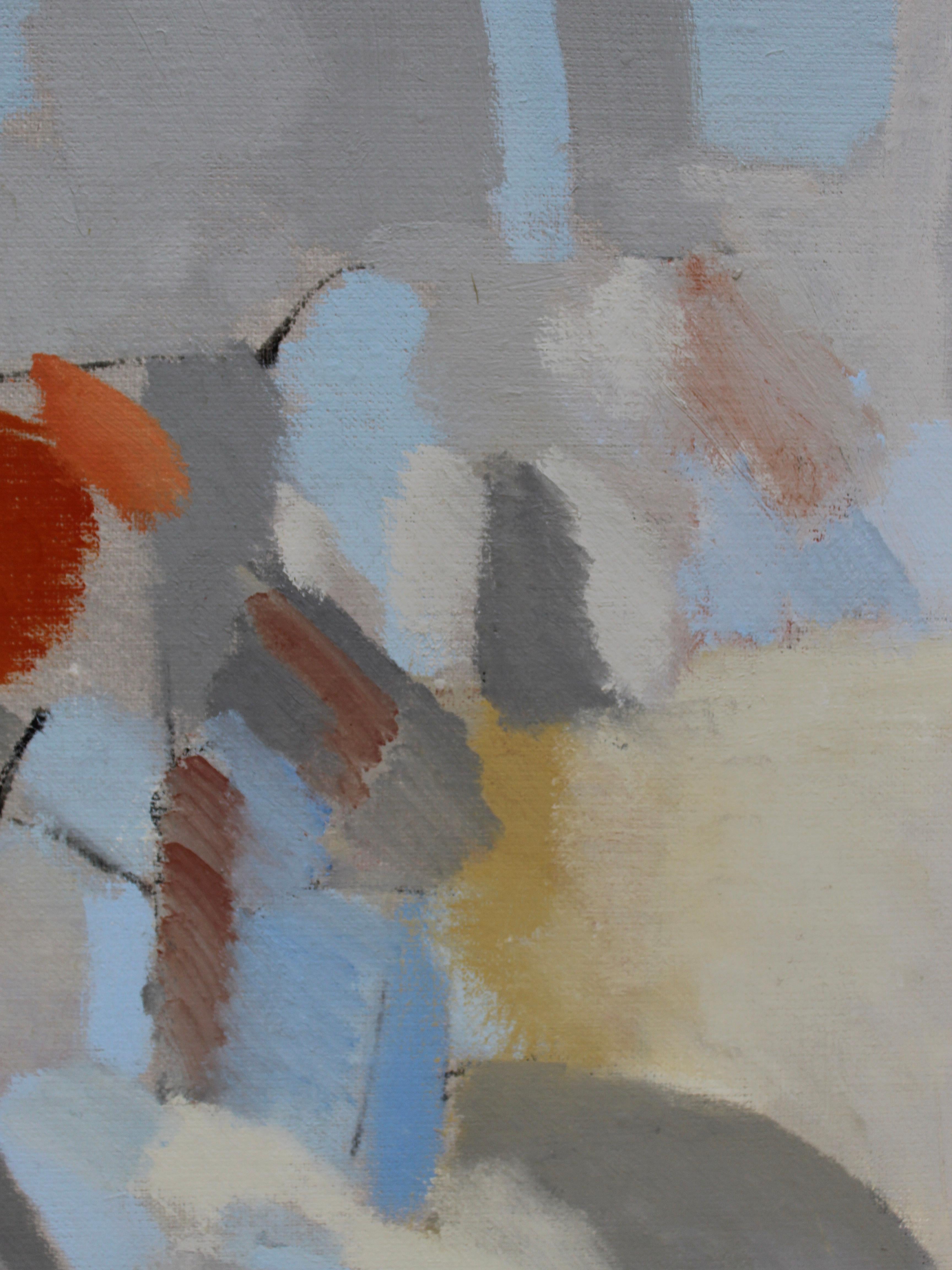 Olio astratto su tela, Hans Hedenström (1928-2007) 2