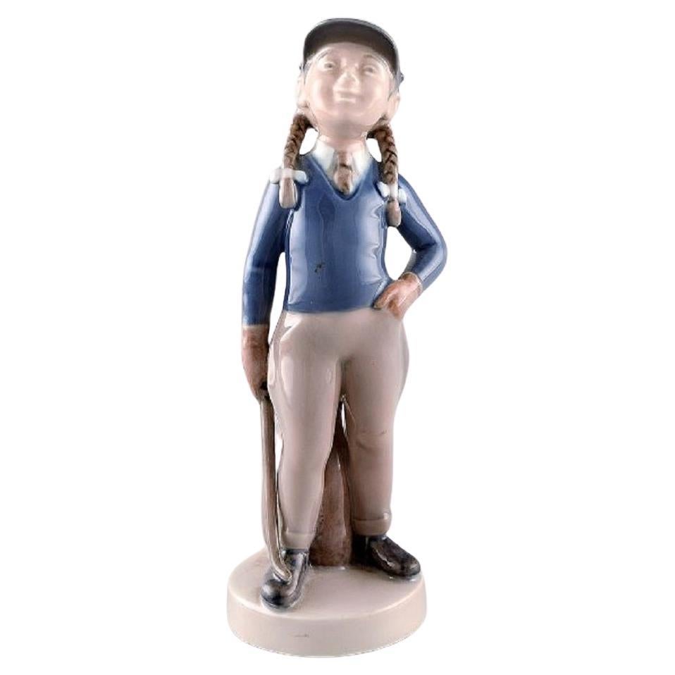 Hans Henrik Hansen pour Royal Copenhagen, figurine en porcelaine, fille