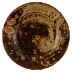 Hans Henrik Hansen for Royal Copenhagen, Round Dish in Glazed Ceramics
