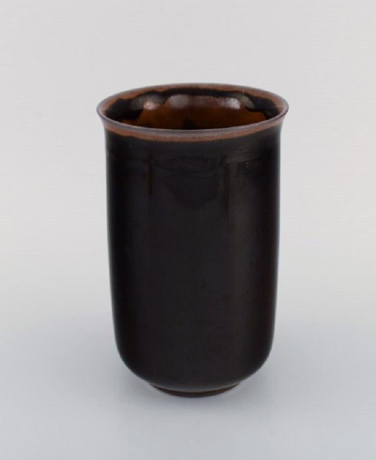 Mid-20th Century Hans Henrik Hansen for Royal Copenhagen, Vase in Glazed Stoneware, 1930/40's