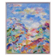 Hans Henrik Husemann Painting "Easthills" acrylic on canvas