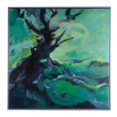 Peinture "TERRA ARBORETUM" acrylique sur toile de Hans Henrik Husemann