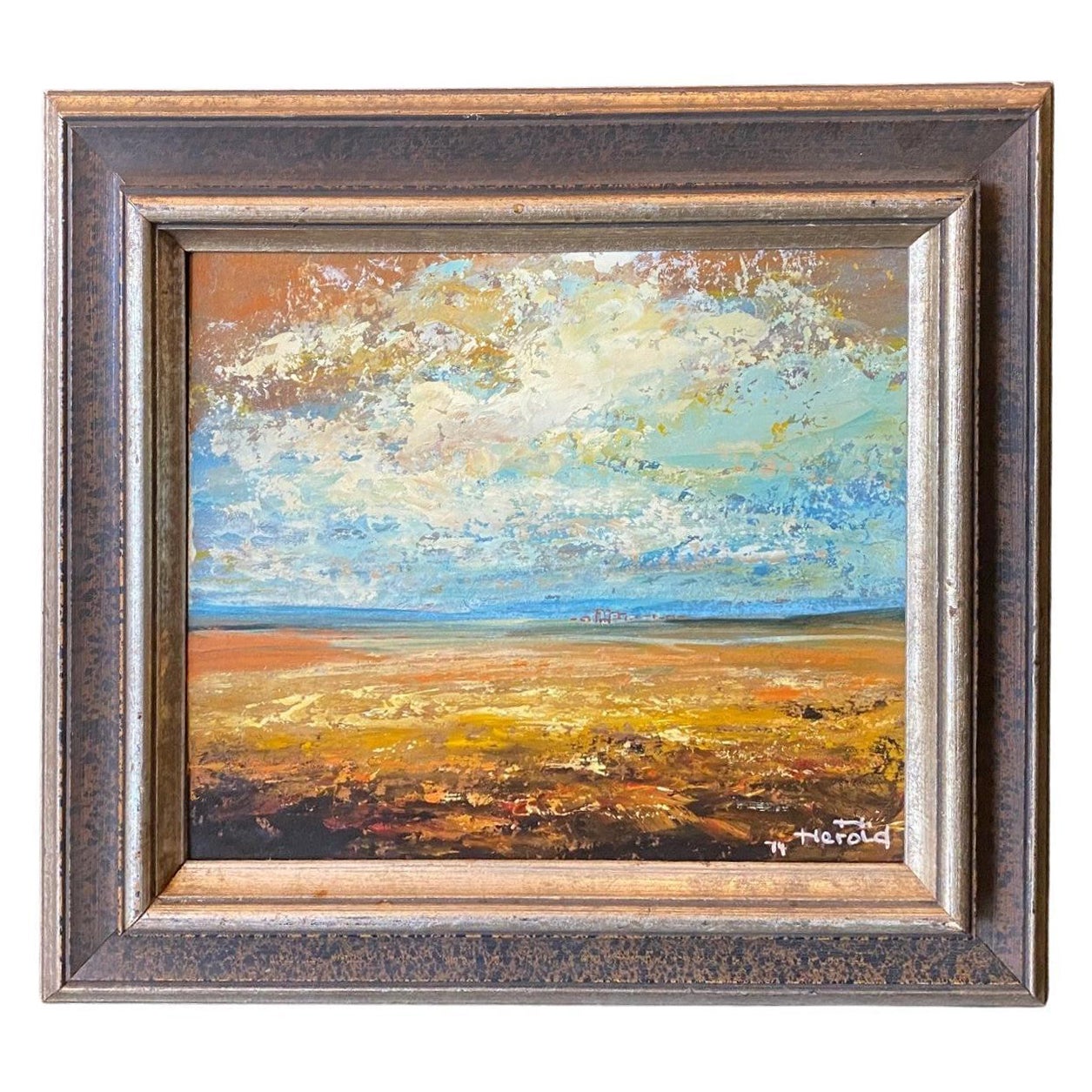 Peinture à l'huile impressionniste originale de la Prairie de Saskatchewan, signée Hans Herold en vente