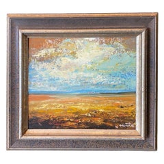 Hans Herold Signed Canadian Impressionistic Oil Painting Saskatchewan Prairie