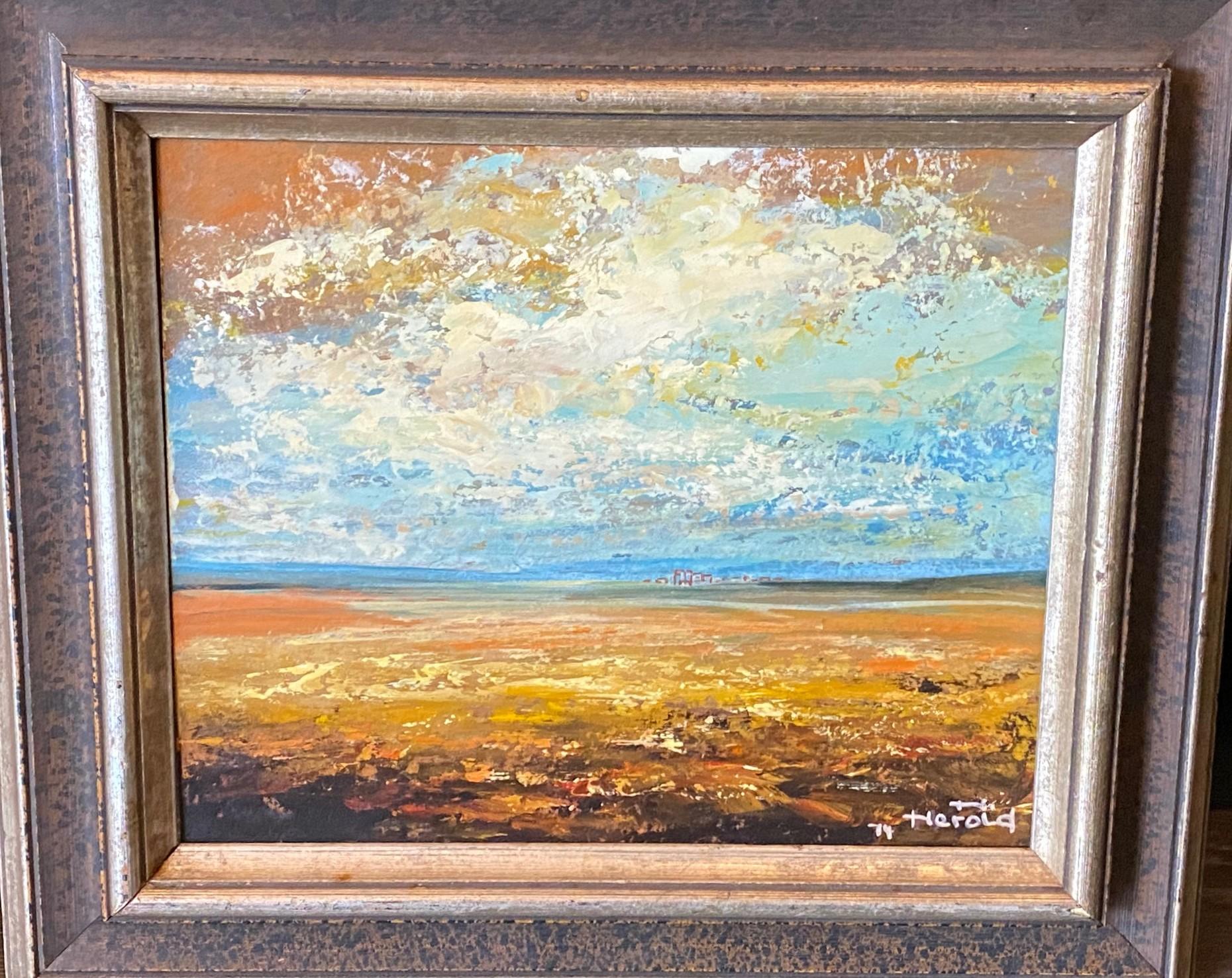 Hans Herold Signiertes Original impressionistisches Ölgemälde der Saskatchewan Prairie, Hans Herold (Moderne der Mitte des Jahrhunderts) im Angebot