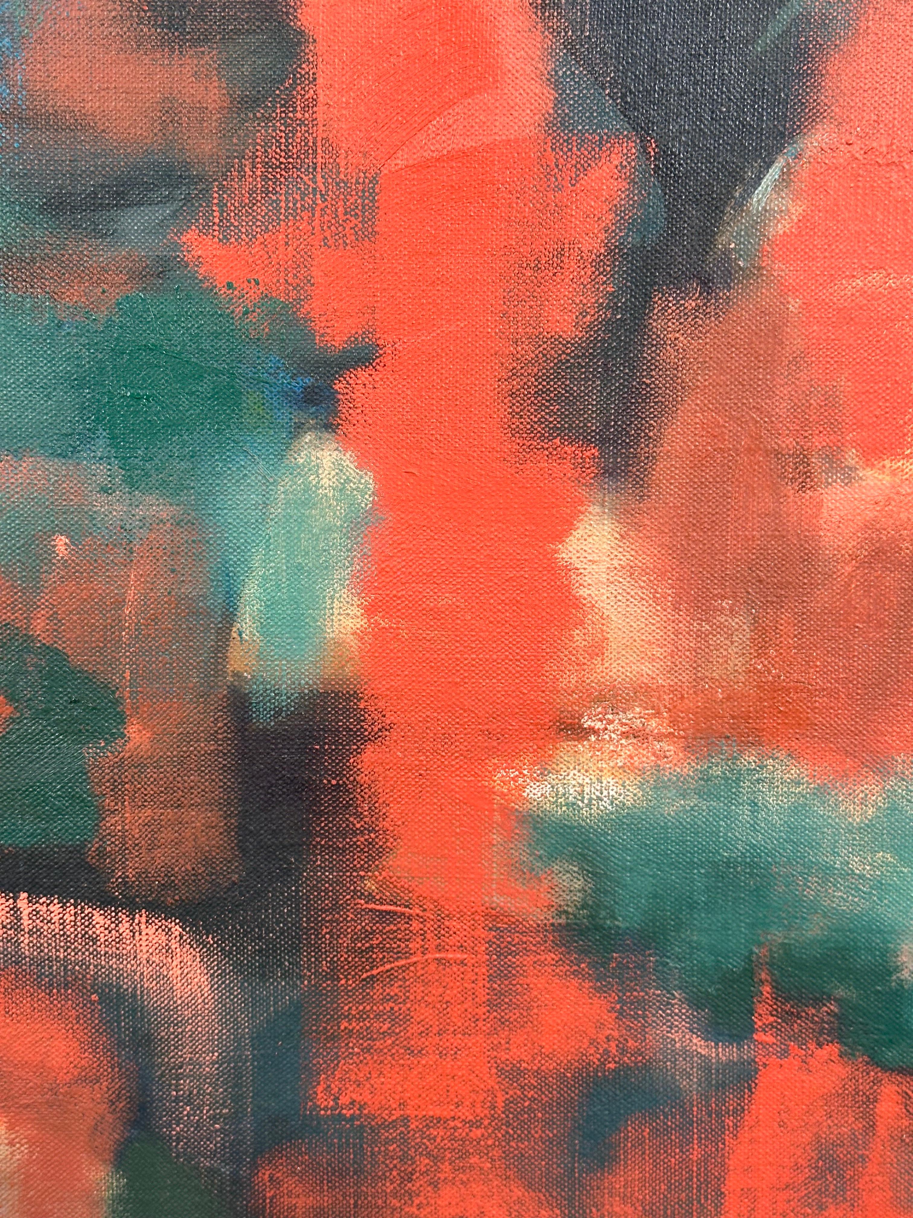 Chicago Untitled Abstract Expressionist oil painting For Sale 2