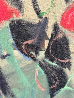 Cubist Floral Arrangement with Red Roses