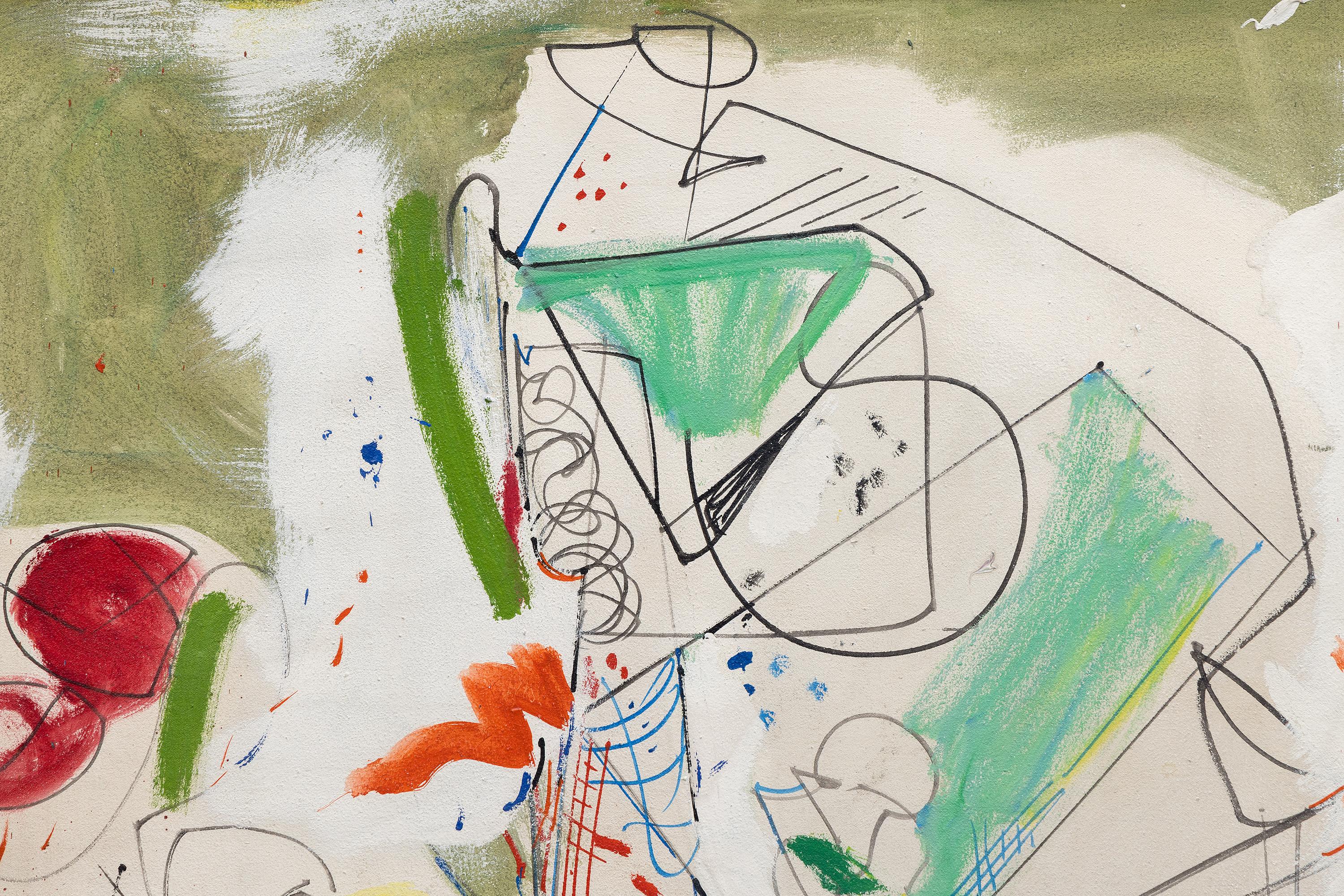 Ciotola di frutta n. 1 - Abstract Painting Beige di Hans Hofmann
