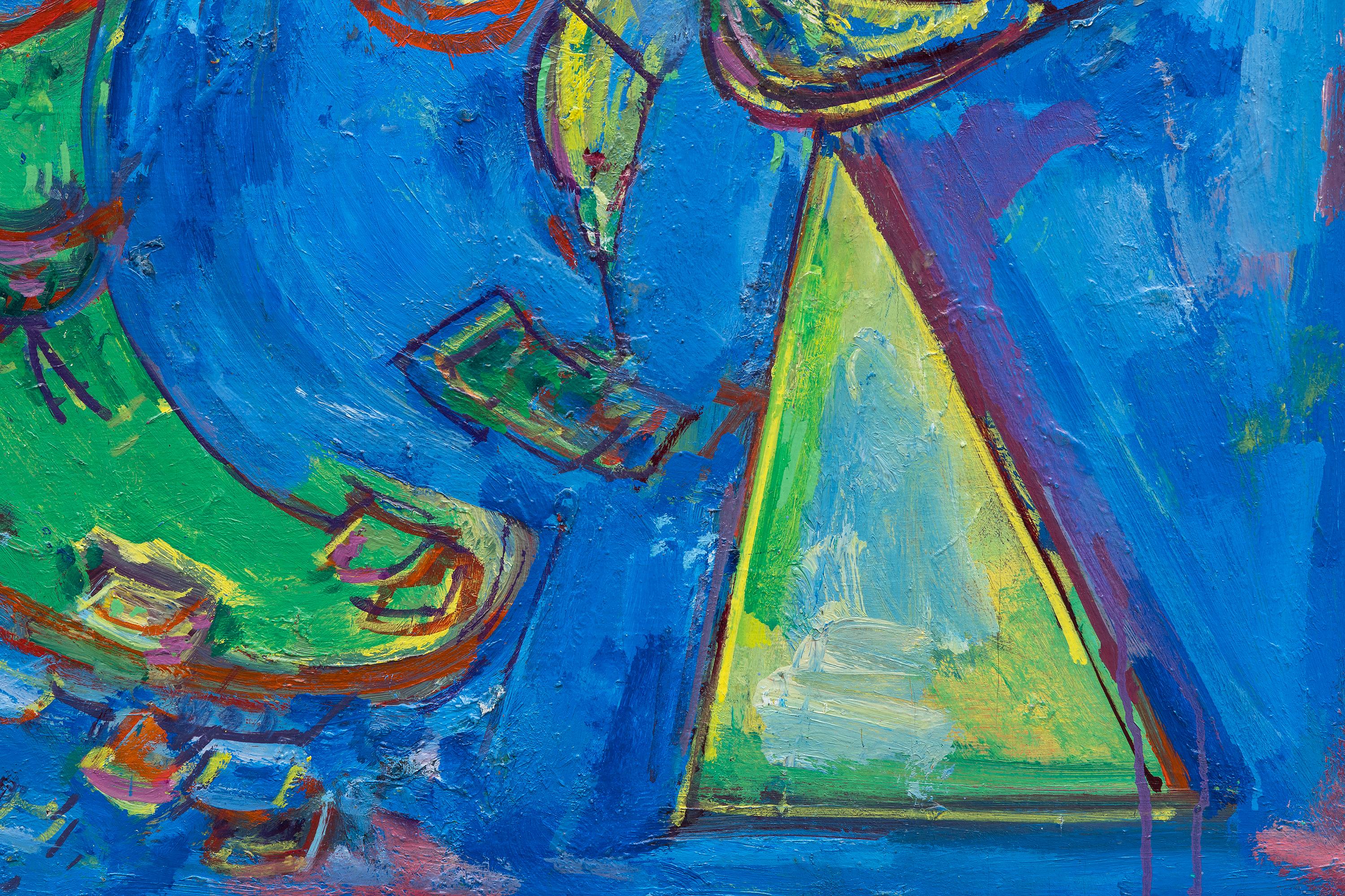 Lo zoo - Abstract Painting Blu di Hans Hofmann