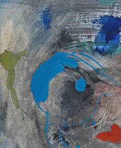 "Untitled" Hans Hofmann, Abstract Expressionist, Bright Red and Blue