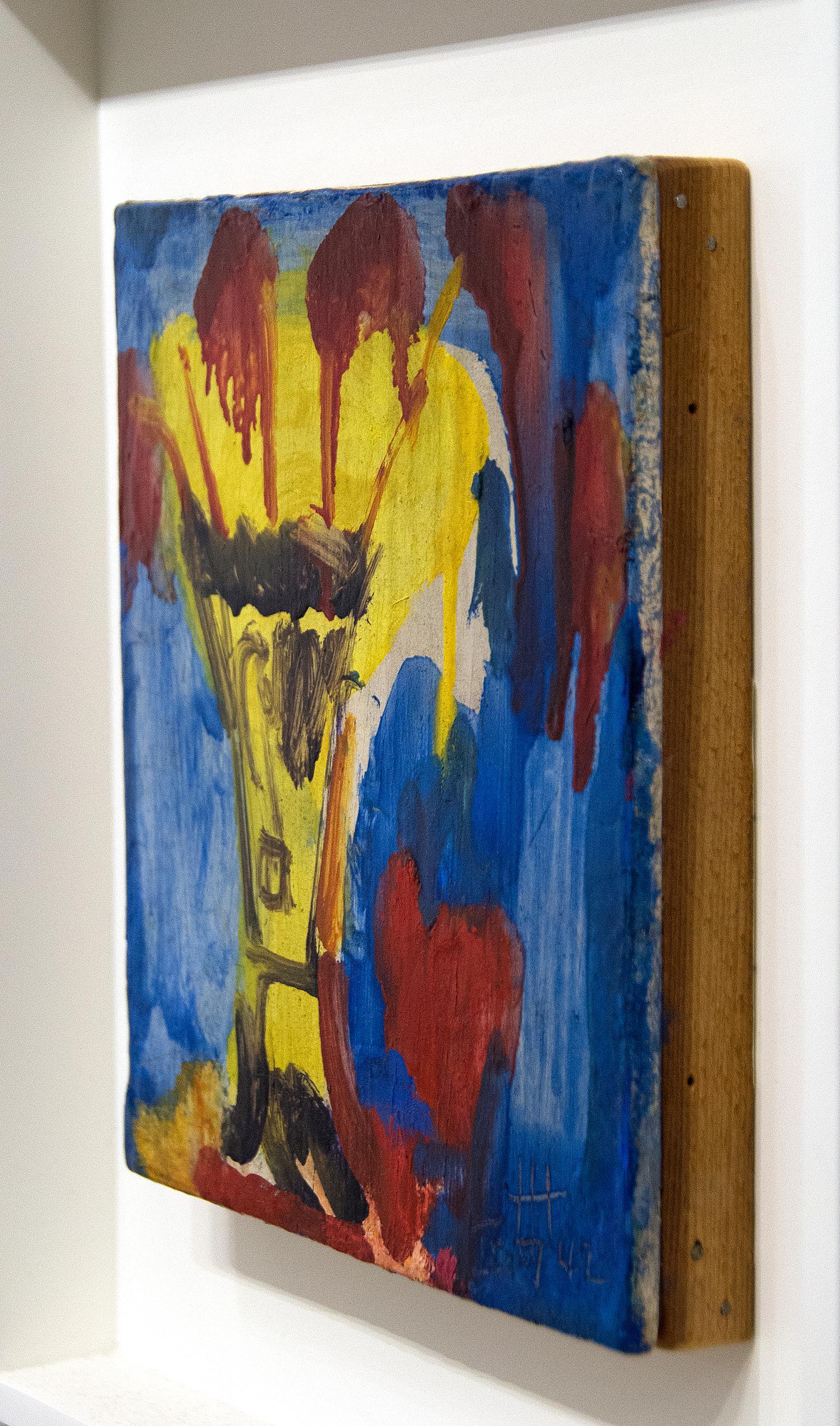 Vase jaune - Expressionnisme abstrait Painting par Hans Hofmann
