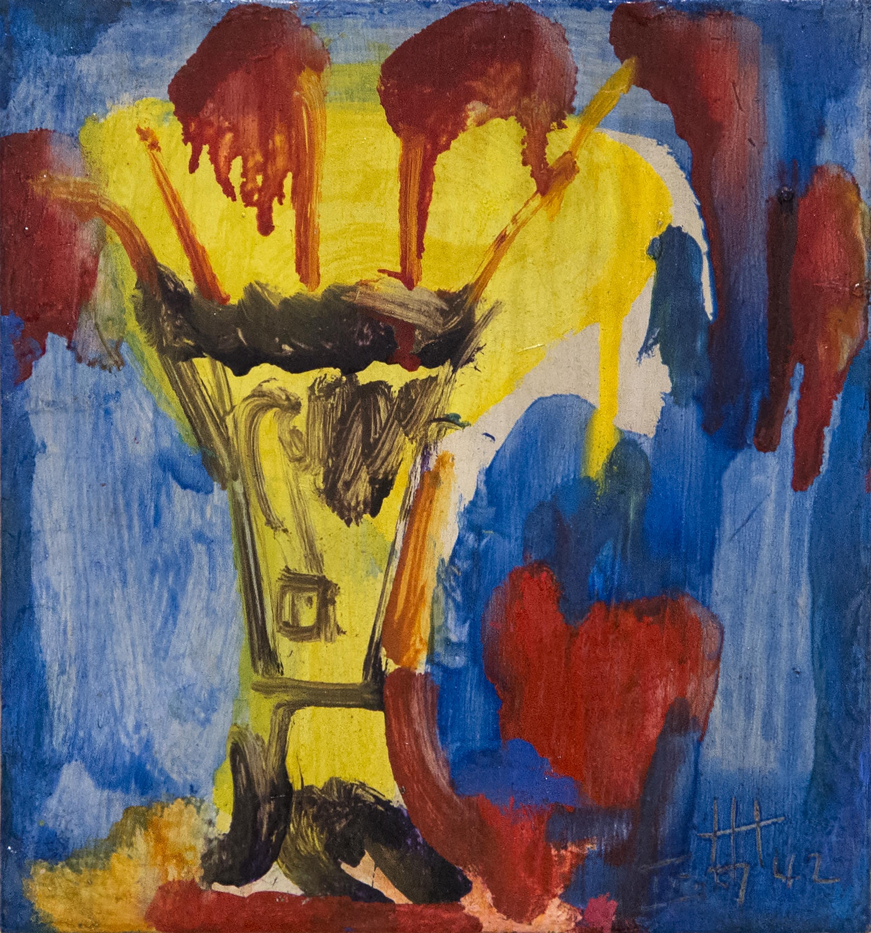 Abstract Painting Hans Hofmann - Vase jaune