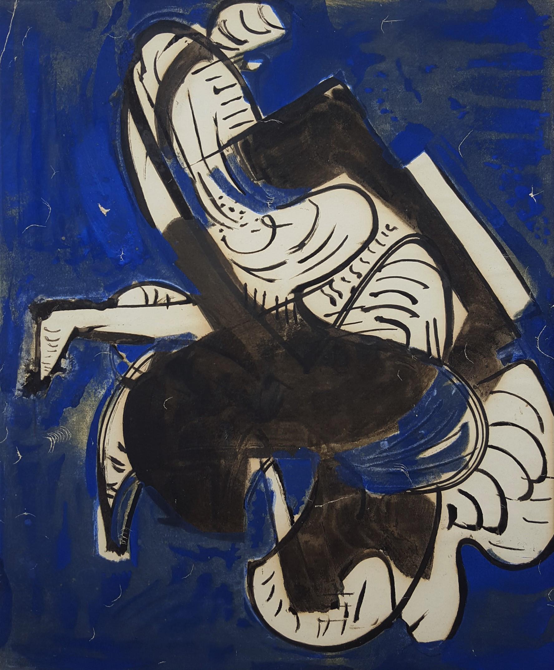 Hans Hofmann Abstract Print – Komposition in Blau