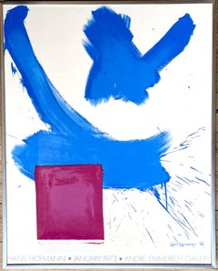 Hans Hofmann chez Andre Emmerich, rare affiche expressionniste abstraite du début des années 1970