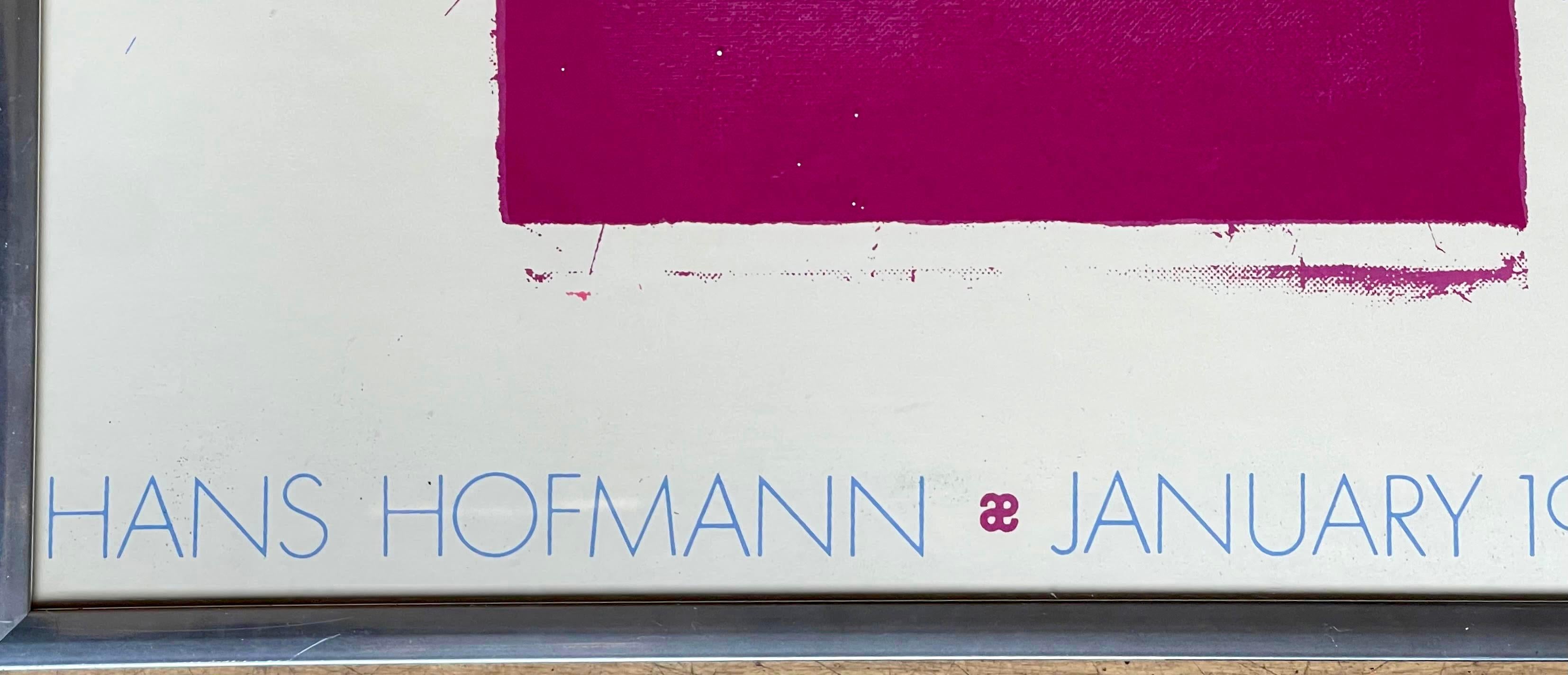 Hans Hofmann at Andre Emmerich Gallery Poster For Sale 3