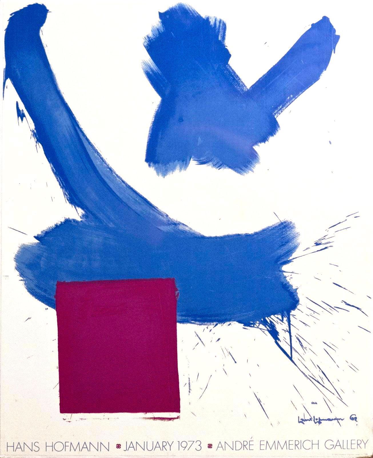 Hans Hofmann
Affiche de Hans Hofmann à la Andre Emmerich Gallery, 1973
Affiche en lithographie offset
Plaque signée en bas à droite sur le devant
Cadre inclus
Non numéroté, mais on pense qu'il a été publié dans une édition de 300