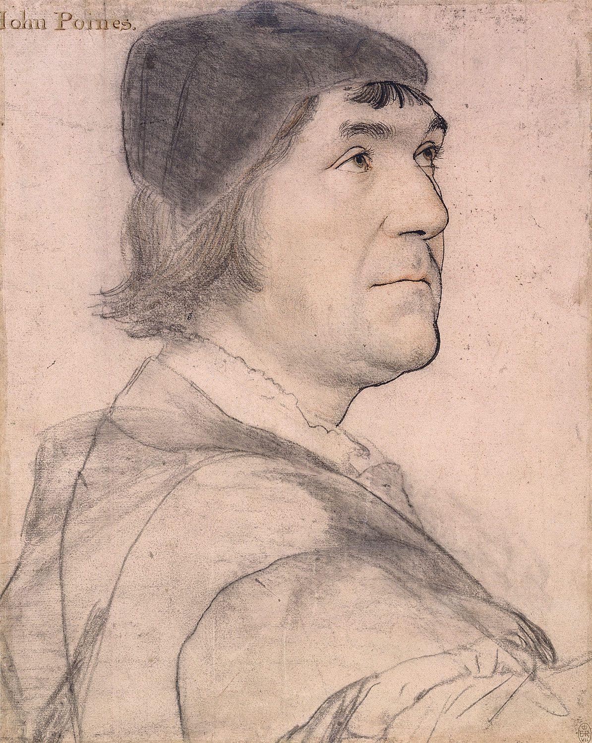 A portrait of John Poyntz, after Hans Holbein, ca. 1644 - 1674 For Sale 2