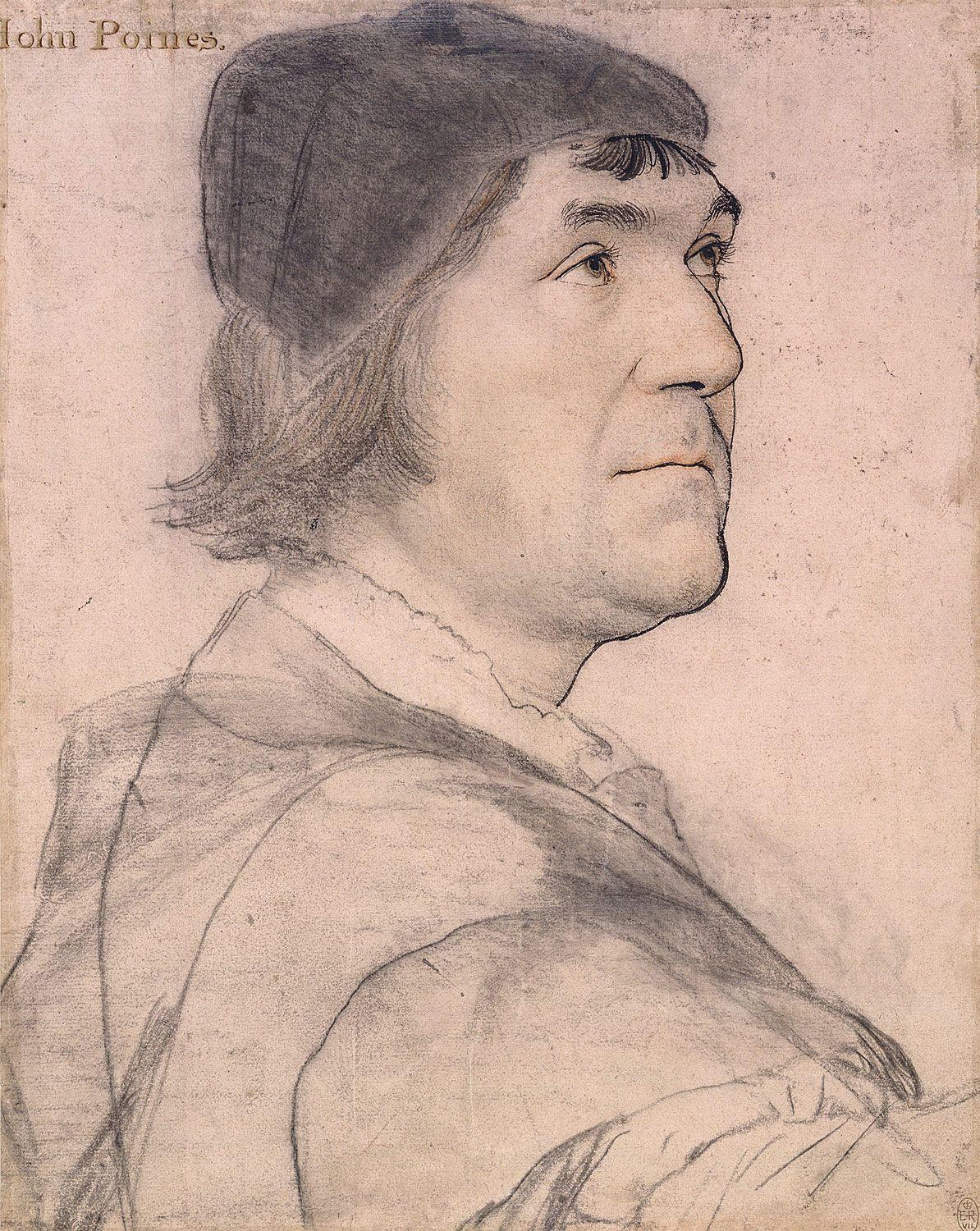 Ritratto di John Poyntz, dopo Hans Holbein, 1644 ca. - 1674 ca. in vendita 2
