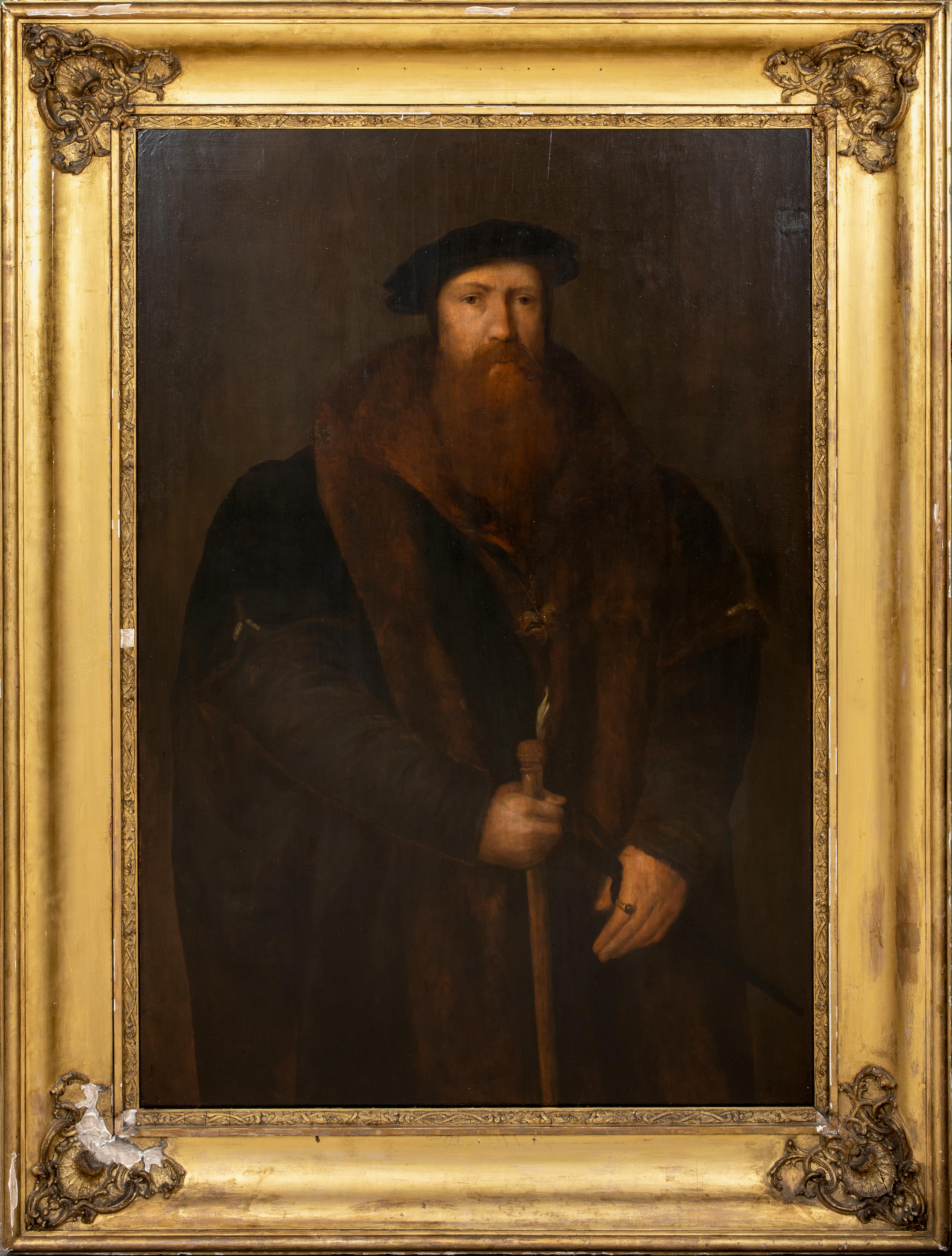Unknown Portrait Painting - Portrait of William Paget (1505–1563), 1st Baron Paget de Beaudesert Henry VIII