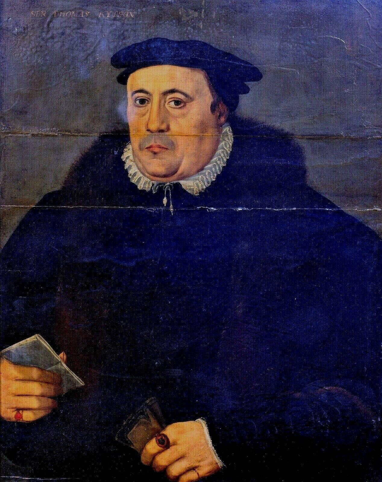 Sir Thomas Kitson (1485 – 11 September 1540), Sheriff Of London, 16th Century - Painting by Hans Holbein