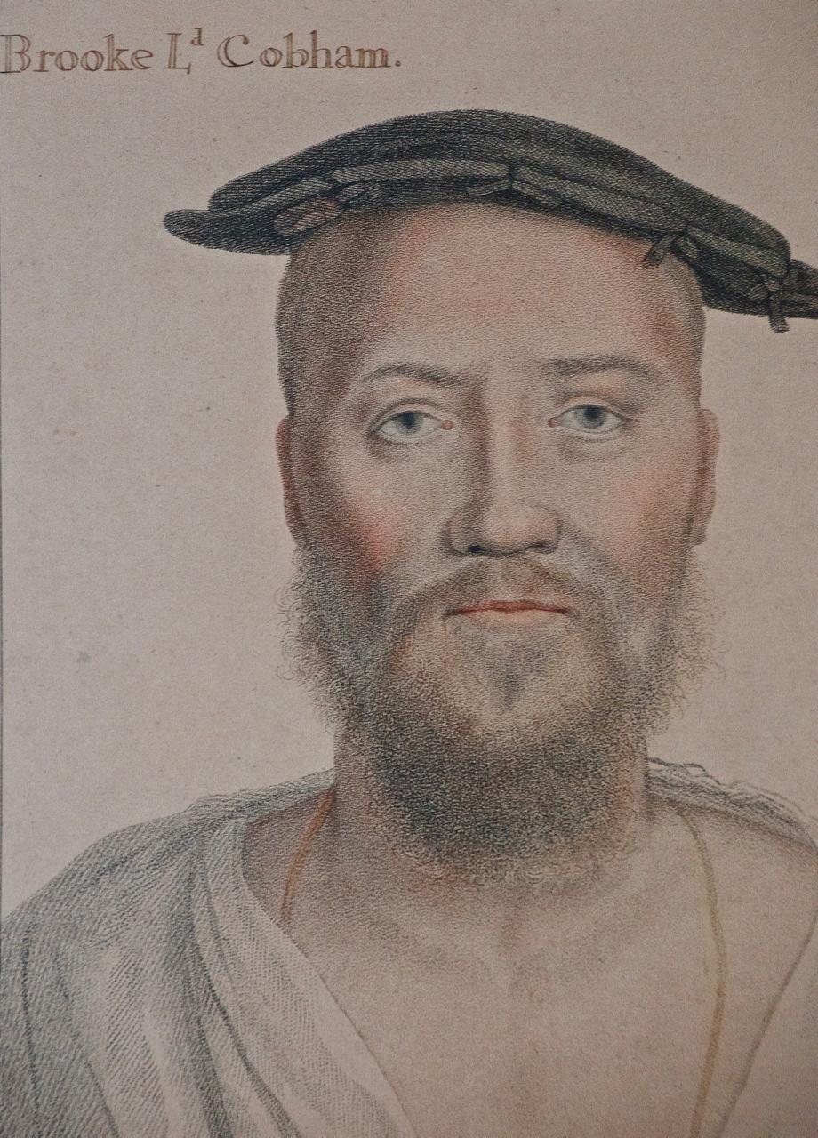 Hans Holbein 18th C Bartolozzi Portrait Of Brooke Cobham From A 16th Hans Holbein 18th C Bartolozzi Portrait Of Brooke Cobham From A 16th