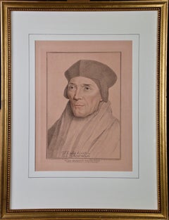 18th C. Bartolozzi Portrait of John Fisher from a 16th Century Holbein Drawing
