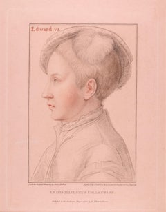 18th C. Portrait of Edward VI, Henry VIII's Son after 16th C. Holbein Drawing