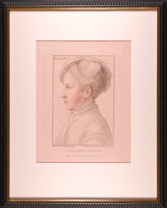 18th C. Portrait of Edward VI, Henry VIII's Son after 16th C. Holbein Drawing