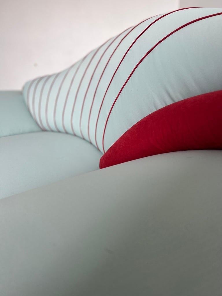 Sofá Marilyn de Hans Hollein para Poltronova, años 80 Arce ojo de pájaro en venta