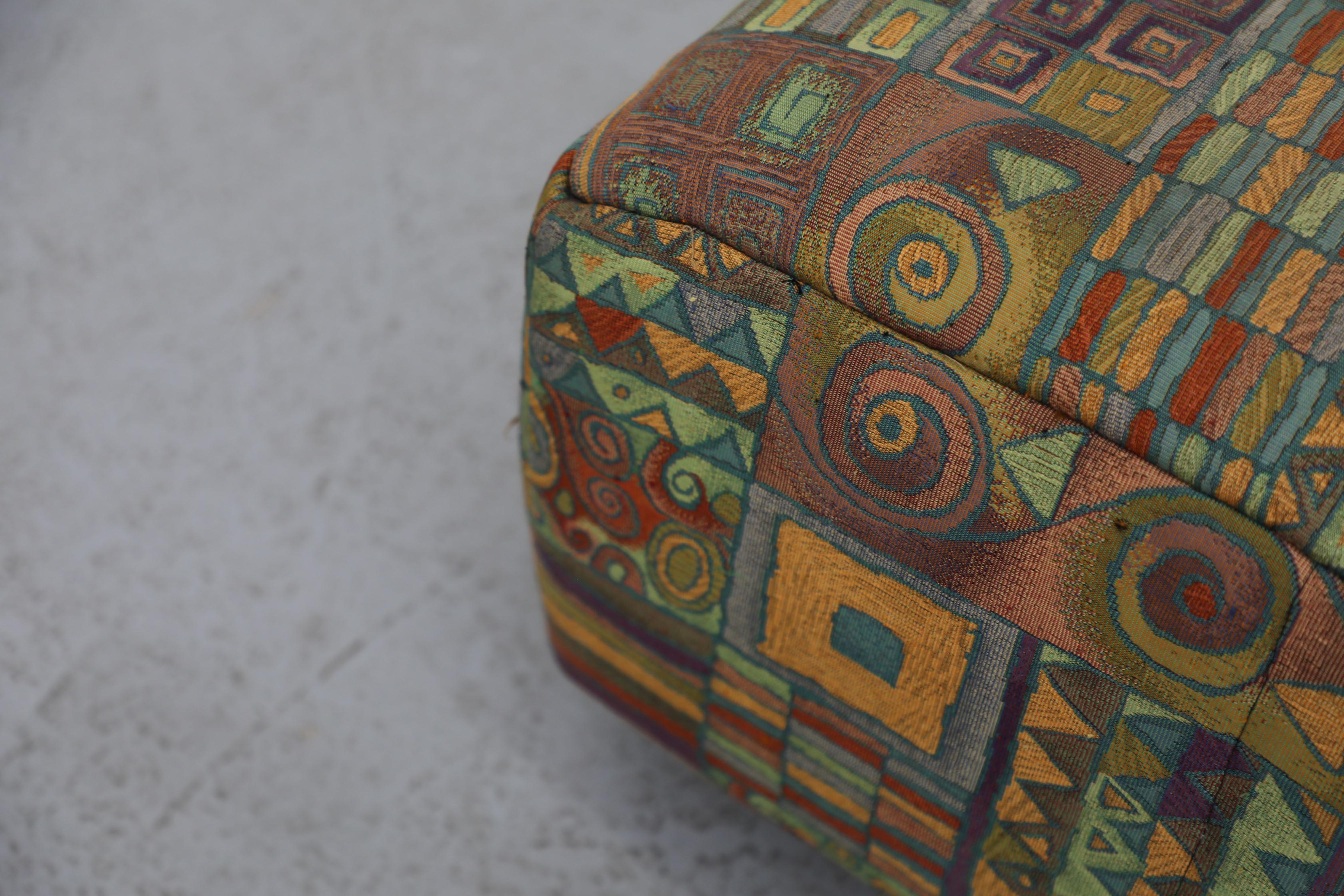 Hans Hopfer Castell Modular Ottoman Set for Wiener Werkstätte, Multicolor For Sale 6