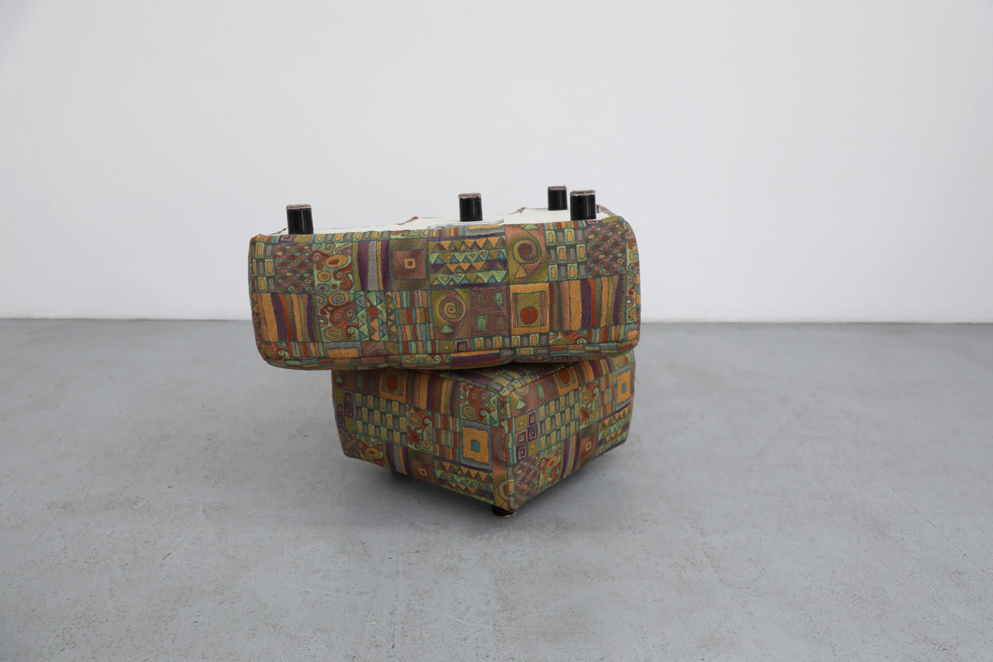 Hans Hopfer Castell Modular Ottoman Set for Wiener Werkstätte, Multicolor For Sale 7