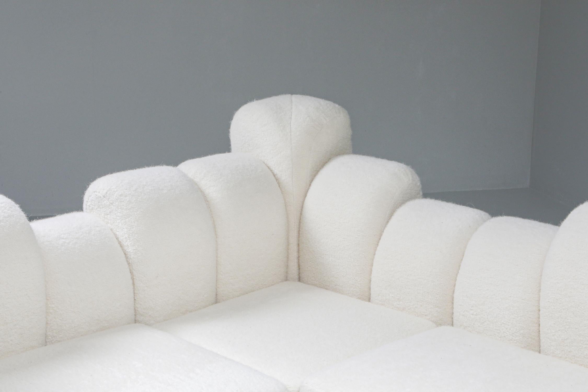 Canapé sectionnelromadaire de Hans Hopfer en laine Pierre Frey, Roche Bobois, 1974 1