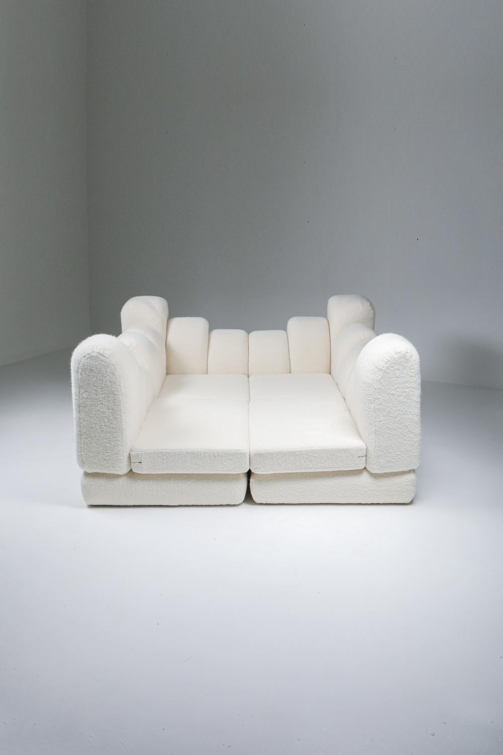 Canapé sectionnelromadaire de Hans Hopfer en laine Pierre Frey, Roche Bobois, 1974 7