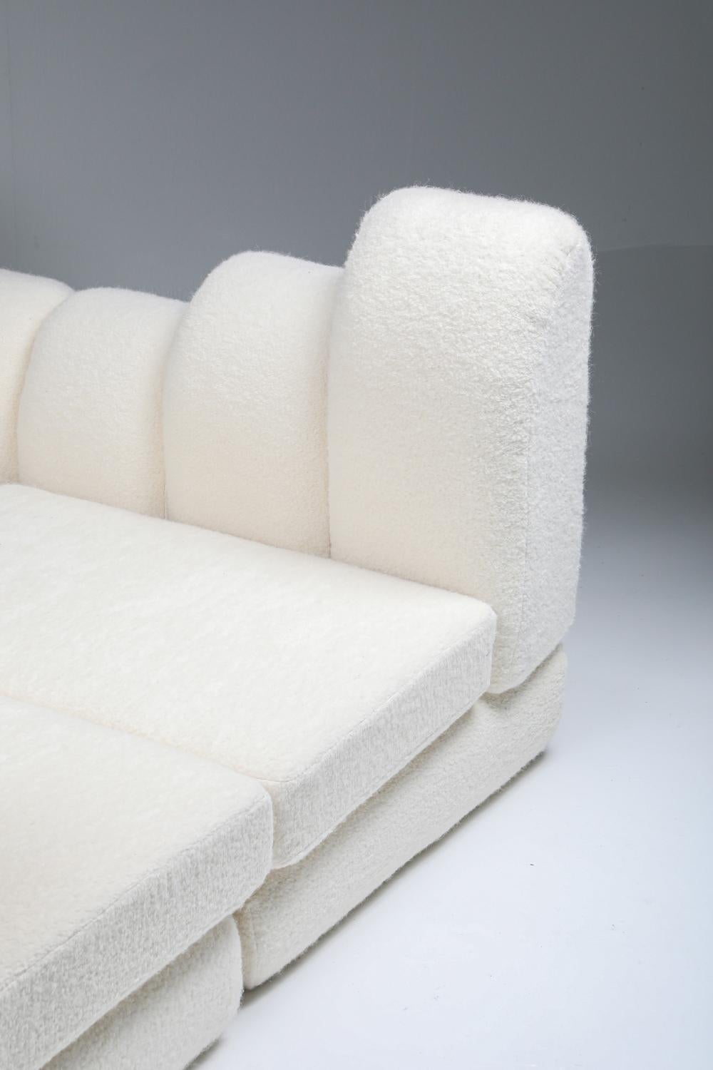Canapé sectionnelromadaire de Hans Hopfer en laine Pierre Frey, Roche Bobois, 1974 8